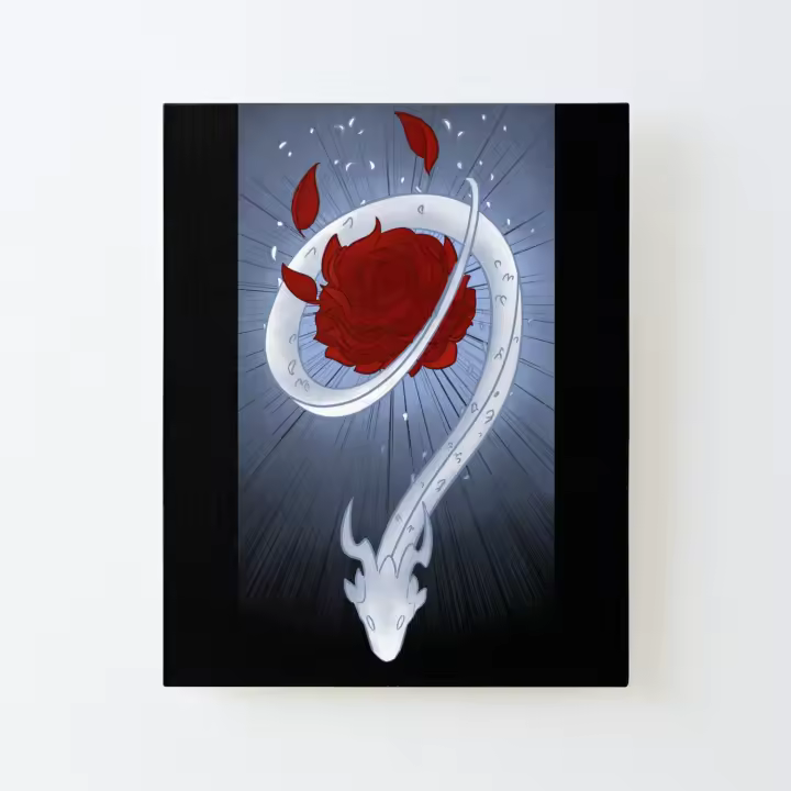 Ilustración Lindworm Lienzo Impreso Marco de Kit DIY 40x50cm - 1