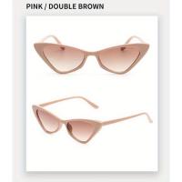 Gafas de Moda Estilo Retro Ojo de Gato para Mujeres y Hombres - Elegantes Monturas Pequeñas Vintage con Marco Brillante de Plástico y Lentes Oscuros, Perfectas para Atuendos Casuales y Modernos - details 3