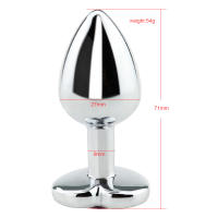 Enchufe Anal de Acero Inoxidable de Lujo Dilatador Suave para Hombres y Mujeres - details 0