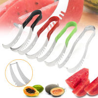 Cortador de sandía de acero inoxidable, cortador de frutas práctico resistente para canaloupe, Papaya - details 2