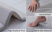 Alfombra de Baño de Espuma de Memoria Ultra Suave Antideslizante, Absorbente de Agua, Alfombra de Ducha Gruesa Hecha en China - details 3