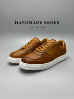Zapatos deportivos y de ocio versátiles de cuero vacuno de primera capa retro de alta gama - details 15