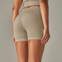 Hamidou-pantalones cortos de Yoga sin costuras para mujer, Shorts de entrenamiento con realce de glúteos, ropa deportiva para gimnasio - details 12