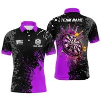 Camisas gráficas de dardos de tendencia para hombres, moda de verano, nombre personalizado, uniformes de equipo deportivo impresos en 3D, camisa informal de gran tamaño - details 10