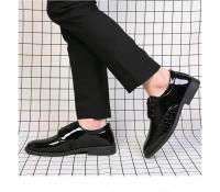 Zapatos de cuero para hombre, zapatos de cuero de moda formales de negocios, zapatos de cuero versátiles informales de estilo coreano para jóvenes - details 9