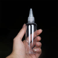 Transparente reutilizable con tapa a prueba de niños con tapa superior giratoria, botellas recargables, botellas cuentagotas vacías, dispensador de líquido, botellas exprimibles - details 6