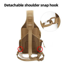 Bolso de pecho táctico para hombre, bolsa de hombro impermeable para deportes al aire libre, senderismo, escalada, aparejos, Molle - details 6