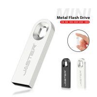 JASTER USB 2.0 Flash Drive de 128GB Diseño Creativo de Memoria en Chapa de Metal Negro con Llavero Gratis Almacenamiento de Datos Eficiente - details 2