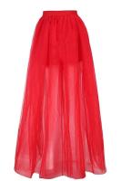 2025 Hi-Lo falda tutú gótica Punk tul suave cintura elástica red de malla alta y baja disfraz de Halloween Cosplay Maxi vestido de mujer - details 11
