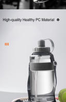 Botella de agua grande de 2 litros con pajita, 2L/1.5L/1L/0.6L, gran capacidad, para escuela, gimnasio, deportes, sin BPA, Fitness - details 1