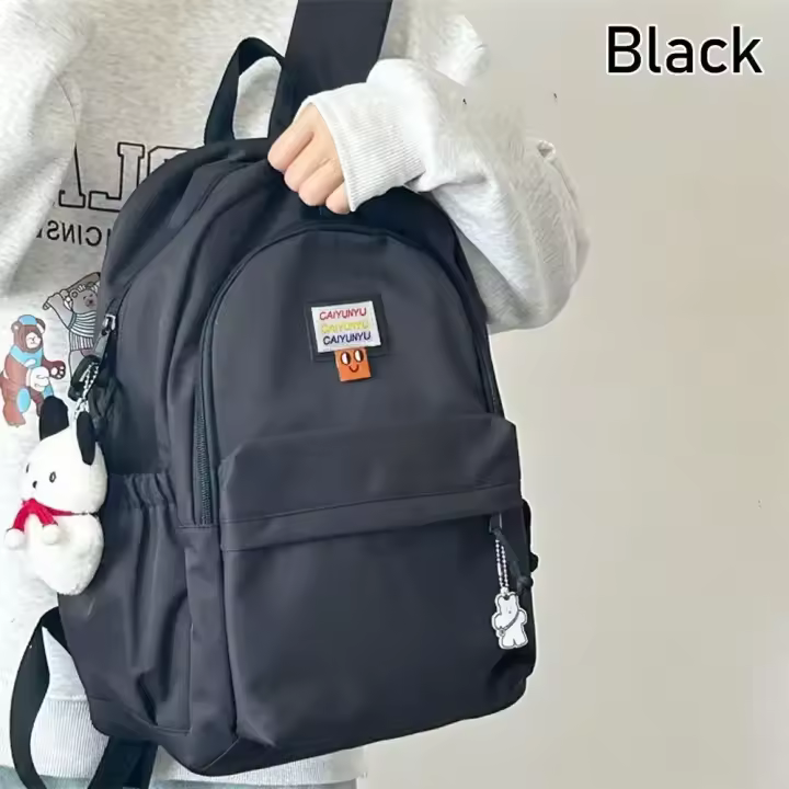Mochila de gran capacidad loungefly, duradera, de nylon, mochilas escolares diarias para mujeres y hombres, bolsa de viaje portá - 1