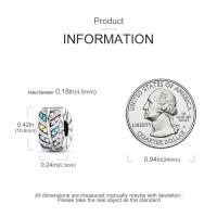 Abalorios de plata 100% auténtica con huellas de pata, joyería fina de cumpleaños para mujer, pulsera de 3mm, regalo con piedra de circón principal - details 36