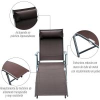 Sillón de Jardín Plegable con Resalto Ajustable 7 Niveles Carga de 165kg - details 32