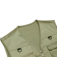 Chaleco Ligero para Hombres Color Sólido, Sin Mangas, Cuello en V, Múltiples Bolsillos, Para Primavera y Otoño - details 13