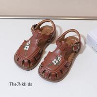 Sandalias de princesa bordadas para niñas pequeñas, zapatos planos e informales, estilo francés, para verano, 2023 - details 3
