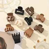 3 uds pinza para el pelo mate estilo Simple pinzas en forma de garra de tiburón pinza para el pelo de Color sólido pinzas para el cabello elegantes para mujer - details 0