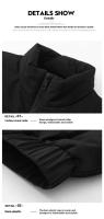 Chaleco informal de invierno para hombre estándar 90%, chaqueta con chaleco con cremallera larga, diseño sin mangas impermeable - details 5