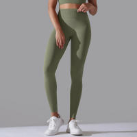 Hamidou-pantalones de Yoga sin costuras para mujer, ropa deportiva de Fitness, Leggings de cintura alta, pantalones de ejercicio para correr, 11 colores - details 20