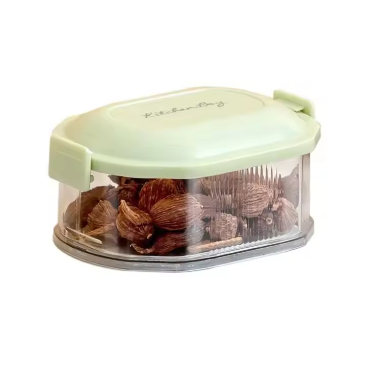 1/2/3 Capas, Ahorro de Espacio, almacenamiento de especiaciones Frescas, Caja de condimentos apilable de plástico, 1 piezas - 1