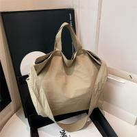 Bolso de hombro de nailon con cremallera informal, bolso de mano de gran capacidad de Color sólido de estilo coreano, bolsa de almacenamiento, bolso suave para axila para exteriores - details 8