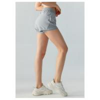 Shorts de Yoga Cómodos y Transpirables para Mujeres Elástico Waistband Diseño de Hilo de Red - details 5