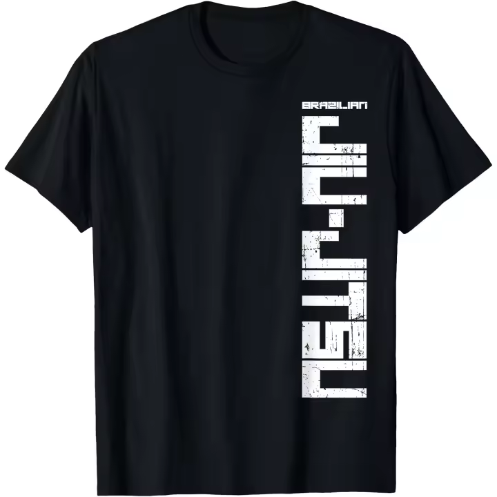 Camiseta brasileña Jiu Jitsu Vertical Offset, camiseta MMA BJJ, camiseta para hombre - 1