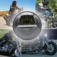 Faros LED para motocicleta y coche 5.75 pulgadas para Harley Sportster Iron 883 Dyna Triumph Street Speed Triple 5 3/4" H4 Faro Principal - details 46