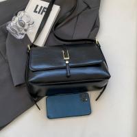 Bolso Cuadrado Negro Elegante Cierre Magnético Lining de Poliéster Duradero Borde de Aceite - details 3