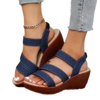 Sandalias de tacón de cuña de verano para mujer - details 0
