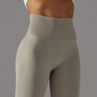 Leggings de yoga sin costuras para mujer, ropa deportiva de entrenamiento, pantalones deportivos de cintura alta - details 45