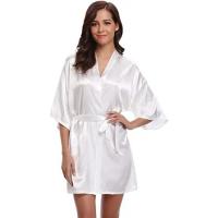 Bata de satén para mujer, lencería íntima, ropa de dormir sedosa, regalo de boda nupcial, bata de baño tipo kimono informal, camisón Sexy - details 22