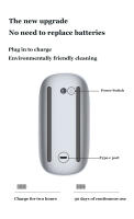 Raton inalámbrico, Recargable, con conexión Bluetooth y Compatible con Mac y iPad, Superficie multitáctil - details 5