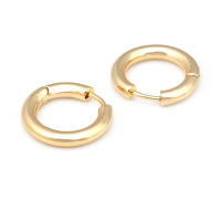 Aretes de Cuerda de Metal Dorado de 18K Diseño Redondo Rectangular de Alta Calidad - details 23