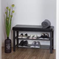 Taburete de Metal-Cuero Sintético 6-8 Pares Negro Tamaño 49x81x31 cm - details 1