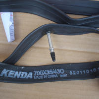 KENDA-tubo interior de bicicleta, cámara Schrader Presta, válvula interior, 2 piezas, 700C, 23C, 25C, 28C, 35C, 45C - details 2