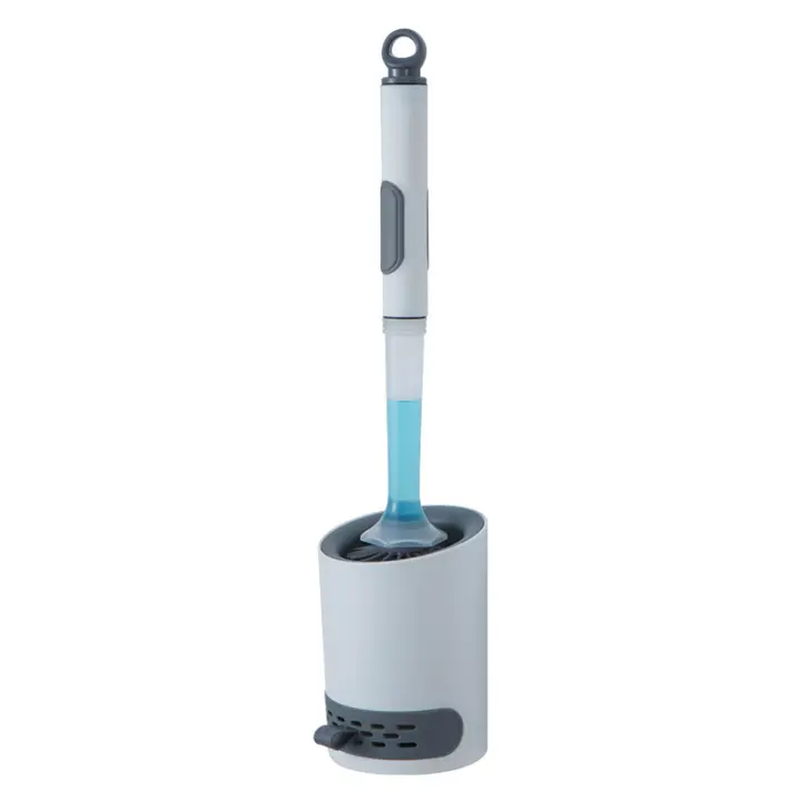 Juego de Cepillos de Inodoro Recargables Montado en la Pared con Soporte - 1