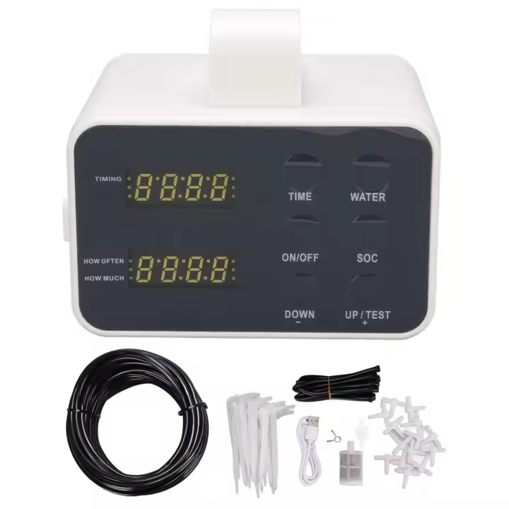 Dispensador de agua IP65, sistema impermeable para interiores, kit de herramientas de riego por goteo automático para planta ETA - 1