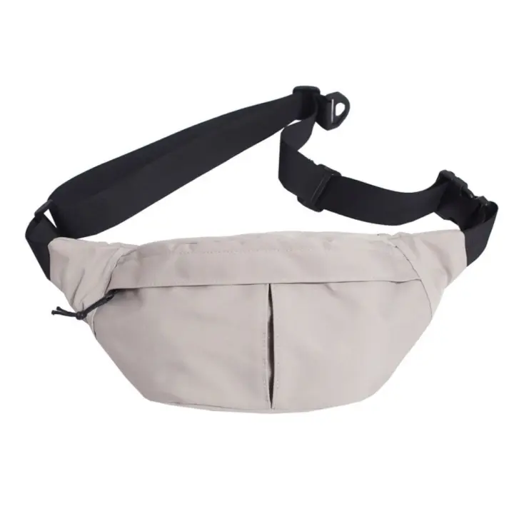 Bolso de pecho de nailon de Color sólido, riñonera deportiva multifuncional de gran capacidad, bolso cruzado, riñonera para correr - 1