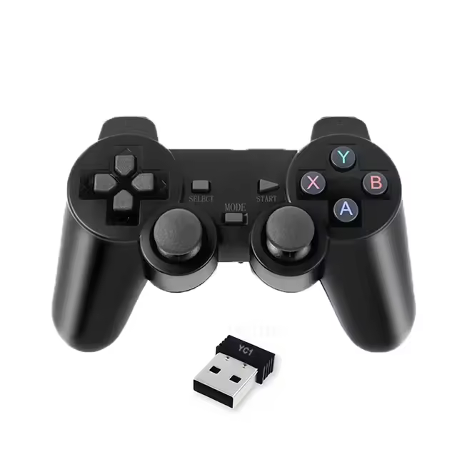 Mando inalámbrico de 2 piezas, 2,4 Ghz, sin retraso, Joystick USB para PC, Android, TV - 1