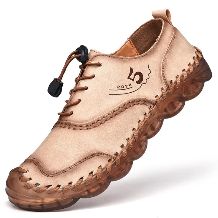 Zapatos para caminar al aire libre antideslizantes de cuero para hombre, senderismo, senderismo - 1