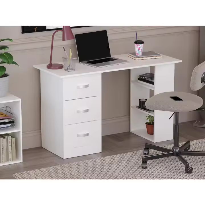 Mason Mesa de Juegos para PC o Laptop Estante de Escritorio con 3 Cajones - 1