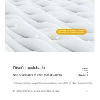 Funda de Almohada de Algodón 48x74cm Almohada de Aceite para Cabeza Antiácaros Funda Interior - details 6