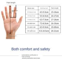1 par de guantes de portero de talla 5-10, guantes antideslizantes de látex para portero de fútbol para niños, guantes de portero de juego suaves y gruesos, fútbol - details 0