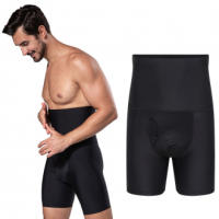 Pantalones moldeadores para hombre Pantalones abdominales fuertes cintura soporte cadera lifting cuerpo ropa interior - details 0