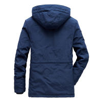Chaqueta de Invierno Desmontable de Comodidad al Aire Libre Abrigo de Vellón Grueso con Protección contra el Viento Moda Casual para Hombres - details 4