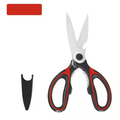 Tijeras de cocina multifuncionales de acero inoxidable para cortar pescado pollo utensilio de chef gadget accesorios para abrir botellas - 1