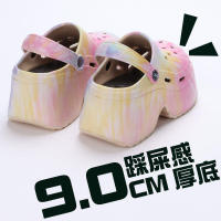 Sandalias de Tacón Alto de 9cm Punta Cerrada Suela Gruesa Diseño de Leopardo - details 2