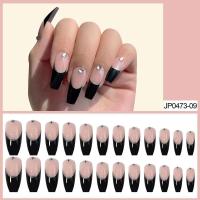 Juego Completo de Ballet de 24 Piezas Uñas Prostéticas de Mármol Blanco y Gris - details 5