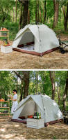 Tienda campaña 4 personas playa Deportes al aire libre viajar Protección solar Camping - details 8
