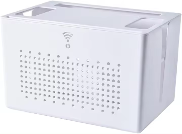 Caja de almacenamiento para enrutador Wifi de doble capa, organizador de cables para enchufe de escritorio, decodificador, artículo, caja de acabado oculta - 1